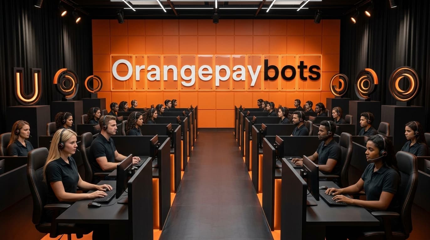Painel da OrangePay Bots em uso, com vendas e métricas em tempo real